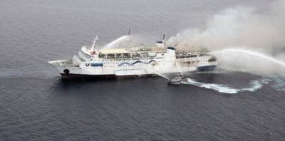 incendiu vas croaziera