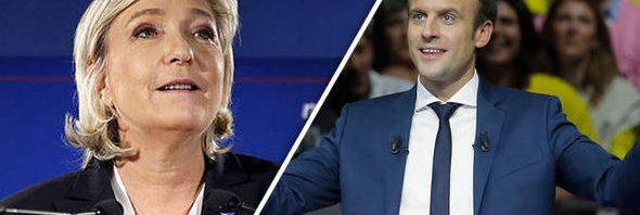 marine le pen macron